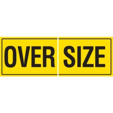 OVERSIZE 2 Piece 600 x 450mm Class 2 Reflective Sign - Aluminium Plate